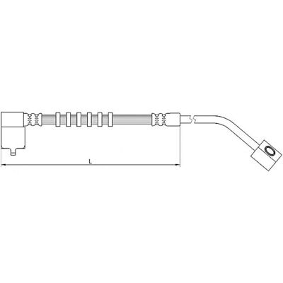 Metzger Modell 4110685 Bremsschlauch Vorderachse Rechts - Bremsleitung Metzger Modell 4110685 Bremsschlauch Vorderachse Rechts - Bremsleitung