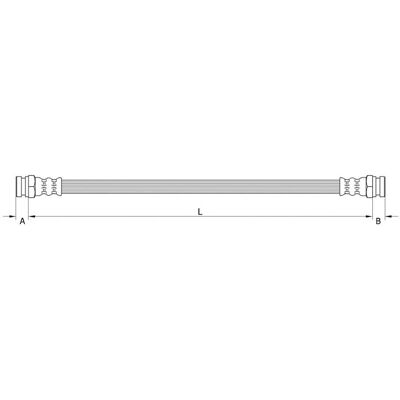 Metzger Kia Sorento Bremsenschlauch - Hinterachse links 345mm Metzger Kia Sorento Bremsenschlauch - Hinterachse links 345mm