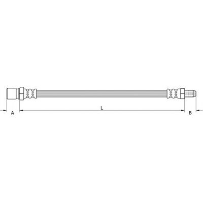 Metzger Opel Bremsenschlauch - 4111548 - Vorderseite Metzger Opel Bremsenschlauch - 4111548 - Vorderseite