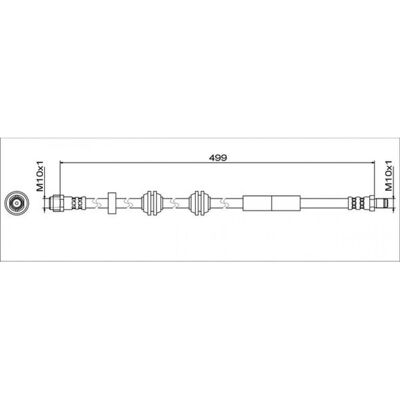 Metzger A.B.S. Bremsschlauch für Mercedes C-Klasse E-Klasse GLC - Bremsschlauch Metzger A.B.S. Bremsschlauch für Mercedes C-Klasse E-Klasse GLC - Bremsschlauch