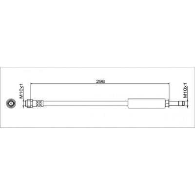 Metzger Modell 4111786 Hinterachse Bremsenschlauch Metzger Modell 4111786 Hinterachse Bremsenschlauch