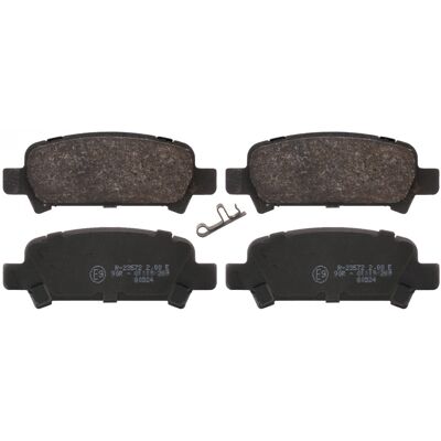 SWAG 87 91 6659 - Bremsbeläge für Hinterachse mit Verschleißanzeige - Bremsscheibenbeläge SWAG 87 91 6659 - Bremsbeläge für Hinterachse mit Verschleißanzeige - Bremsscheibenbeläge