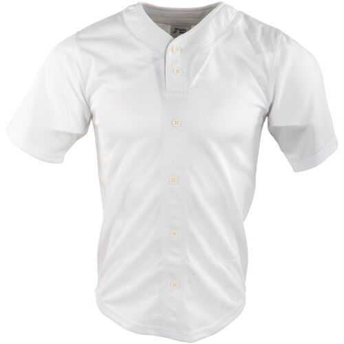 Active Athletics Baseball Jersey, Fake Button Jersey - weiß Gr.XL