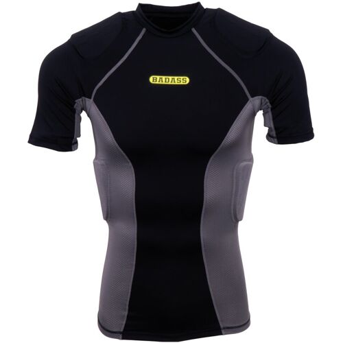 BADASS FOOTBALL BADASS POWER 5-Pad Shirt - schwarz/grau Gr.M