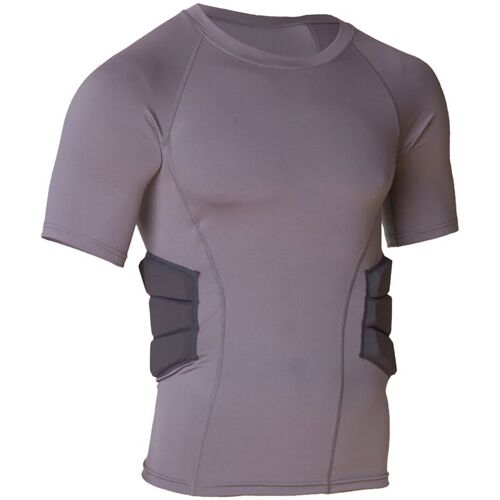 MM Shirt mit Rippenpolsterung - grau Gr. M