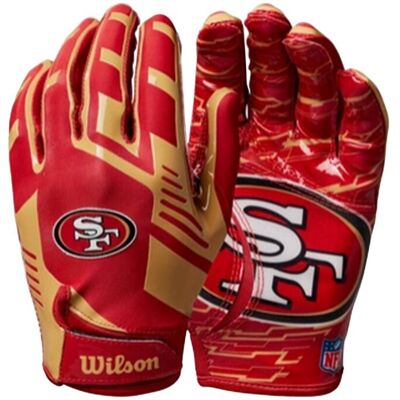 Wilson NFL Stretch Fit Adult Receiver Handschuhe - Team San Francisco 49ers Wilson NFL Stretch Fit Adult Receiver Handschuhe - Team San Francisco 49ers