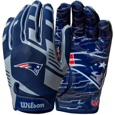 Wilson NFL Stretch Fit Adult Receiver Handschuhe - Team New England Patriots Wilson NFL Stretch Fit Adult Receiver Handschuhe - Team New England Patriots
