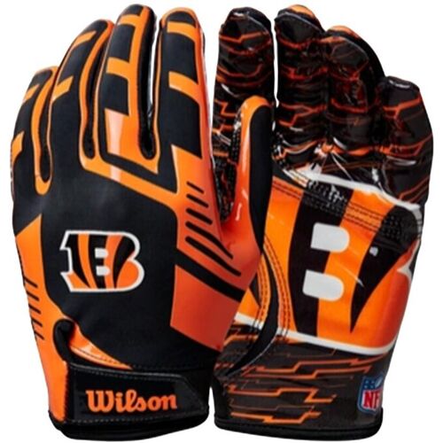 Wilson NFL Stretch Fit Adult Receiver Handschuhe - Team Cincinnati Bengals