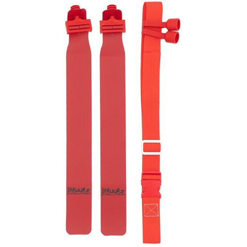 Shruumz Popflags, Flagfootball Set, Gürtel mit zwei Flaggen - Rot