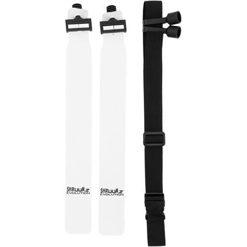 Shruumz Popflags, Flagfootball Set, Gürtel mit zwei Flaggen - Schwarz/Weiß