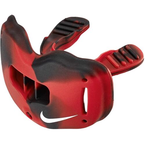Nike Alpha Lip Protector Mouthguard + quick release Strap - schwarz-rot