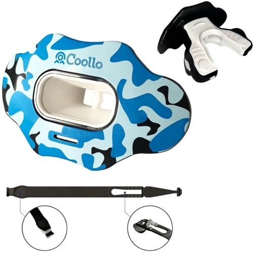 Coollo Mouthguard Lip Guard - blau camouflage