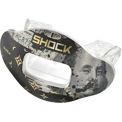 Shock Doctor Max AirFlow Lipguard Mouthguard w/ strap print benjamin lux