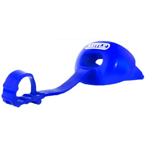 BATTLE Oxygen Football Mundschutz Lipguard w/ strap - blau