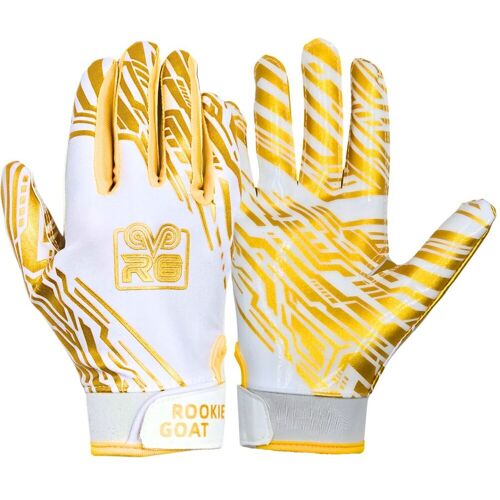 Rookie Goat Gold Grip Receiver Handschuhe - weiß XL