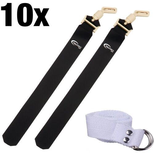 Full Force Wear Full Force POPFLAG Flagfootball Set, 10 Gürtel mit 10 Flag Sets - schwarz