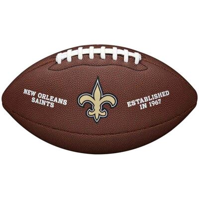 Wilson NFL Team Logo Composite Football New Orleans Saints Wilson NFL Team Logo Composite Football New Orleans Saints