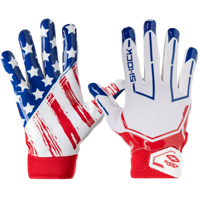 Shock Doctor Showtime Receiver Handschuhe - Stars and Stripes Gr.M Shock Doctor Showtime Receiver Handschuhe - Stars and Stripes Gr.M