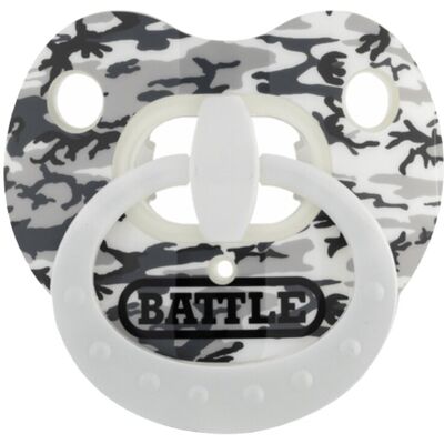 BATTLE Oxygen Mundstück mit Lippenschild Binky - weiß Camo BATTLE Oxygen Mundstück mit Lippenschild Binky - weiß Camo