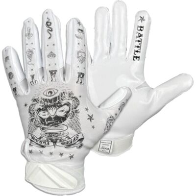Battle "Speed Freak" Cloaked Receiver Gloves - weiß Gr. M Battle "Speed Freak" Cloaked Receiver Gloves - weiß Gr. M