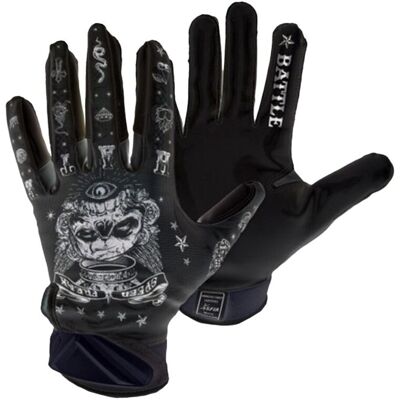 Battle "Speed Freak" Cloaked Receiver Gloves - schwarz Gr. M Battle "Speed Freak" Cloaked Receiver Gloves - schwarz Gr. M