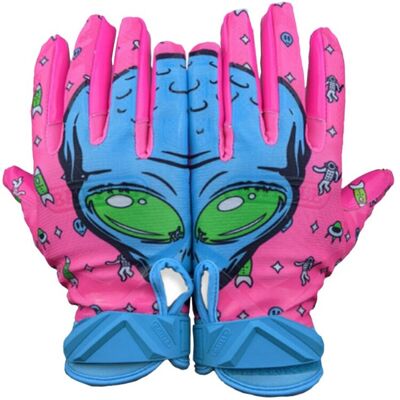 Battle "Alien" Cloaked Receiver Handschuhe - pink-blau Gr.M Battle "Alien" Cloaked Receiver Handschuhe - pink-blau Gr.M