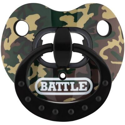 BATTLE Oxygen Mundstück mit Lippenschild Binky - grün camo BATTLE Oxygen Mundstück mit Lippenschild Binky - grün camo