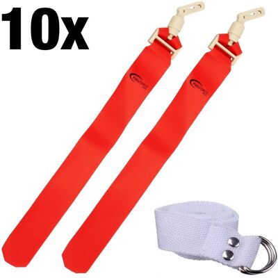 Full Force Wear Full Force POPFLAG Flagfootball Set, 10 Gürtel mit 10 Flag Sets - rot Full Force Wear Full Force POPFLAG Flagfootball Set, 10 Gürtel mit 10 Flag Sets - rot