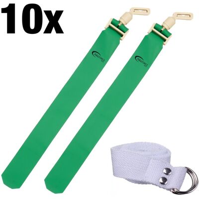 Full Force Wear Full Force POPFLAG Flagfootball Set, 10 Gürtel mit 10 Flag Sets - grün Full Force Wear Full Force POPFLAG Flagfootball Set, 10 Gürtel mit 10 Flag Sets - grün