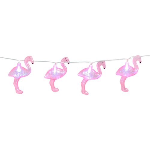 Boland Flamingo LED Lichterkette 140cm Rosa OS
