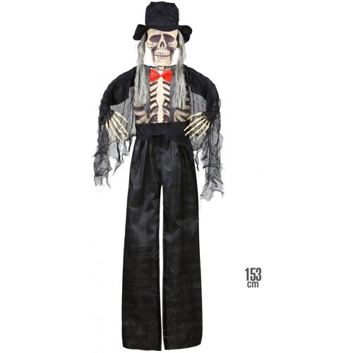 Widmann Horror Skelett Grauhaariger Bräutigam 153cm Bunt OS