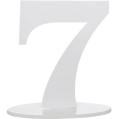 Santex Fabelhafte 7 Tischnummer 17cm Weiß OS