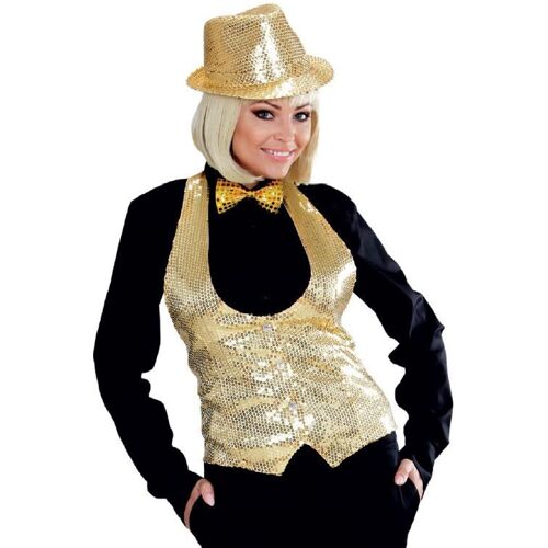 Widmann Goldene Glamour Pailletten Weste Für Damen Gold M