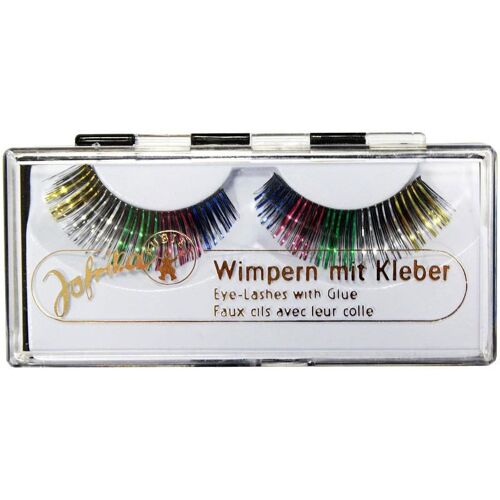 jofrika Fake Wimpern Regenbogen Bunt OS