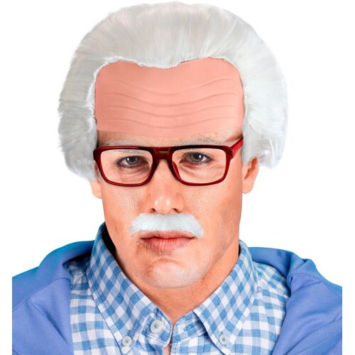 Widmann 3teiliges Opa Perückenset für Herren Weiß OS