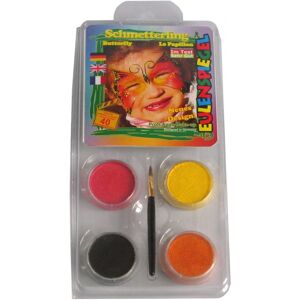 Eulenspiegel Kinder Schmetterlings Make Up Set Bunt OS Eulenspiegel Kinder Schmetterlings Make Up Set Bunt OS