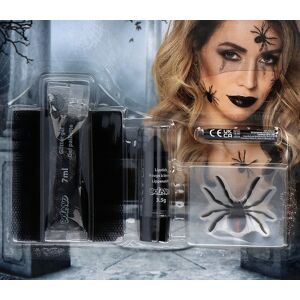 Boland Black Spider Widow Schmink-Set Schwarz OS Boland Black Spider Widow Schmink-Set Schwarz OS