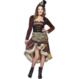 Amscan Steampunk Lady Izzy Damenkostüm Braun 42 Amscan Steampunk Lady Izzy Damenkostüm Braun 42