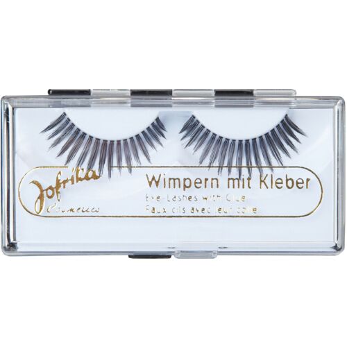 jofrika Eleganten Echthaar Feder Wimpern Schwarz OS