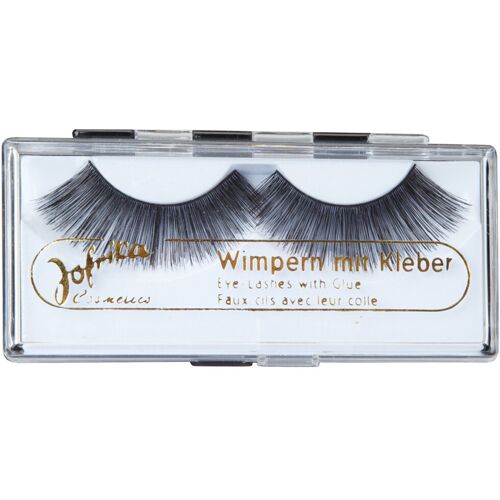 jofrika Premium Echthaar Wimpern extralang Schwarz OS