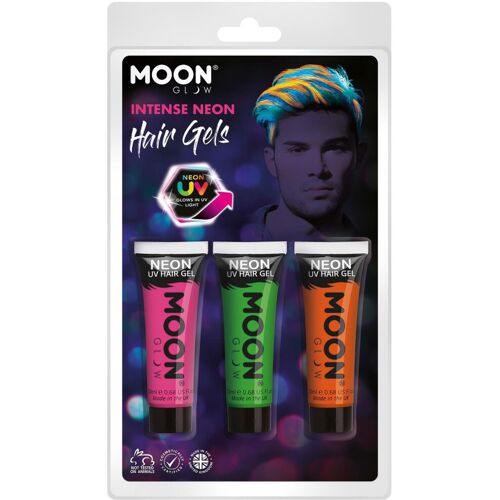 Smiffys Moon Neon UV Haargel Bunt OS