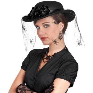 Boland Schauriger Hut Mit Spinnen-Schleier Schwarz OS Boland Schauriger Hut Mit Spinnen-Schleier Schwarz OS