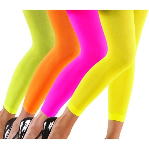 Widmann Neon Leggings in 4 Farben 70 DEN gruen - Bunt Wir machen Party.de Bunt gruen