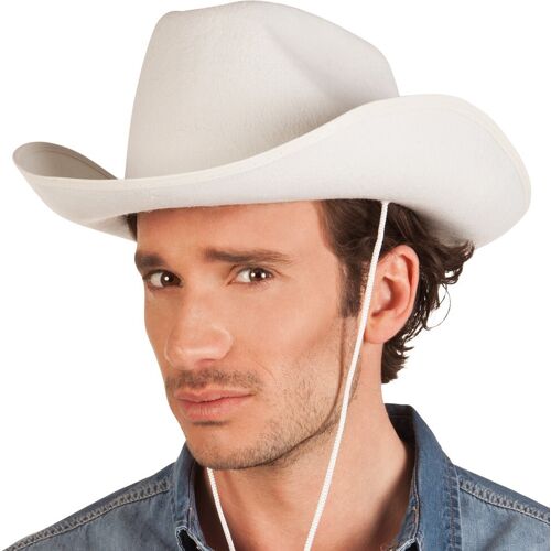 Boland Western Cowboyhut für Erwachsene Wir machen Party.de Weiß OS