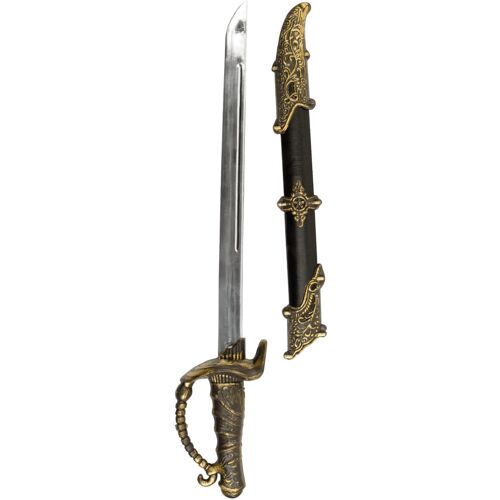 Boland Piraten Schwert 52cm mit Hülle OS - Gold Wir machen Party.de Gold OS