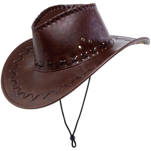 Widmann Cowboyhut Braun mit Nähten Wir machen Party.de Braun OS