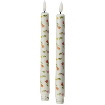 Höffner LED Stabkerze 2er Set ¦ weiß ¦ Paraffin,Kunststoff ¦ Maße (cm): H: 25 Ø: 2.2 Höffner LED Stabkerze 2er Set ¦ weiß ¦ Paraffin,Kunststoff ¦ Maße (cm): H: 25 Ø: 2.2