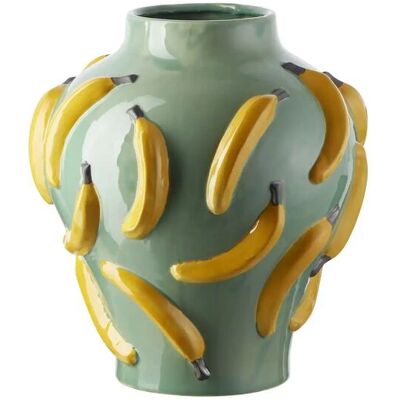 Höffner Vase Bananen ¦ grün ¦ Keramik ¦ Maße (cm): H: 37,5 Ø: 34 Höffner Vase Bananen ¦ grün ¦ Keramik ¦ Maße (cm): H: 37,5 Ø: 34