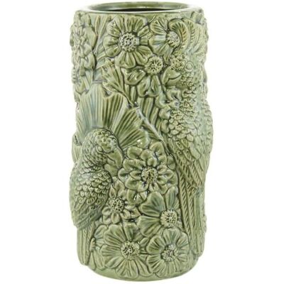 Höffner Vase Papagei ¦ grün ¦ Keramik ¦ Maße (cm): B: 15,5 H: 28 Höffner Vase Papagei ¦ grün ¦ Keramik ¦ Maße (cm): B: 15,5 H: 28