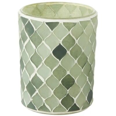 Höffner Teelichtglas ¦ grün ¦ Glas ¦ Maße (cm): B: 8 H: 10 Höffner Teelichtglas ¦ grün ¦ Glas ¦ Maße (cm): B: 8 H: 10